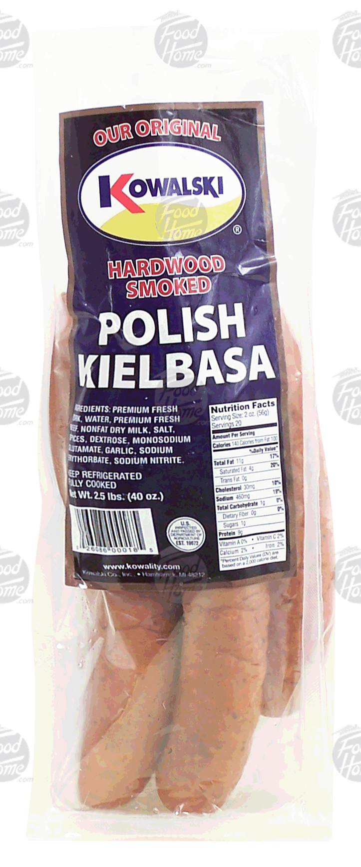 Kowalski  polish kielbasa, hardwood smoked, fully cooked Full-Size Picture